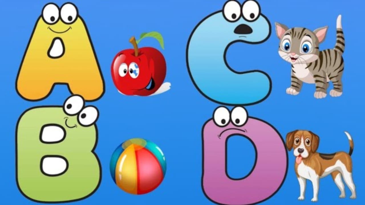 A – Apple 🍎 B – Ball ⚽ C – Cat 🐱 D - Dog E - Egg #abc_songs #abc #abcd #abcvlogs