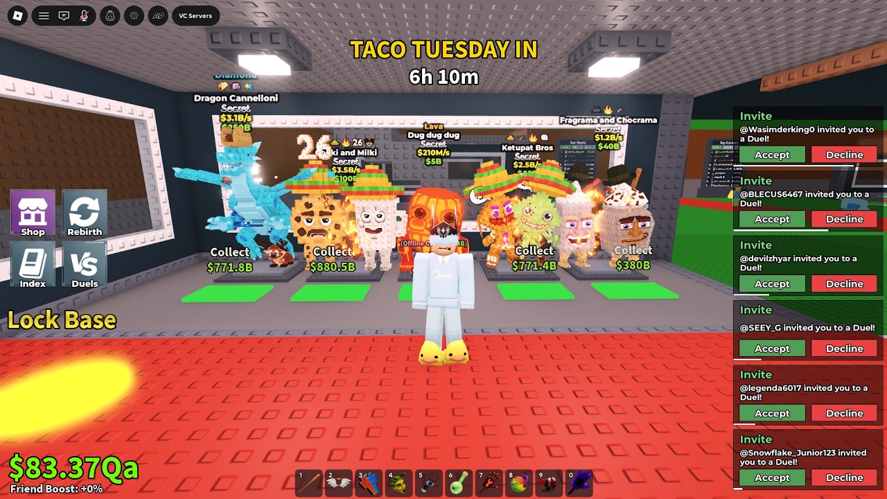trading and dueling sab brainrots live on roblox!