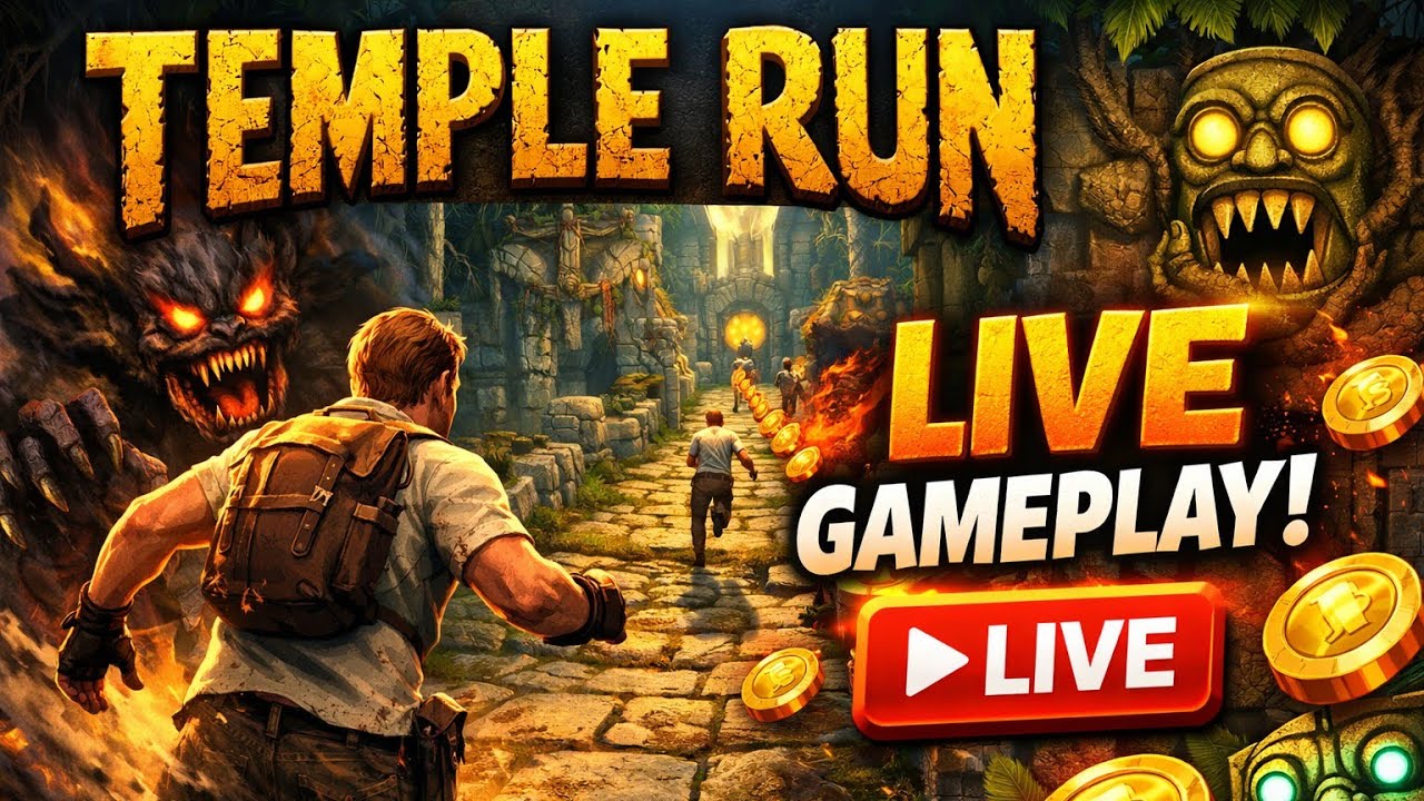 “Temple Run 🔴 LIVE | High Score Challenge | Indian Gamer”