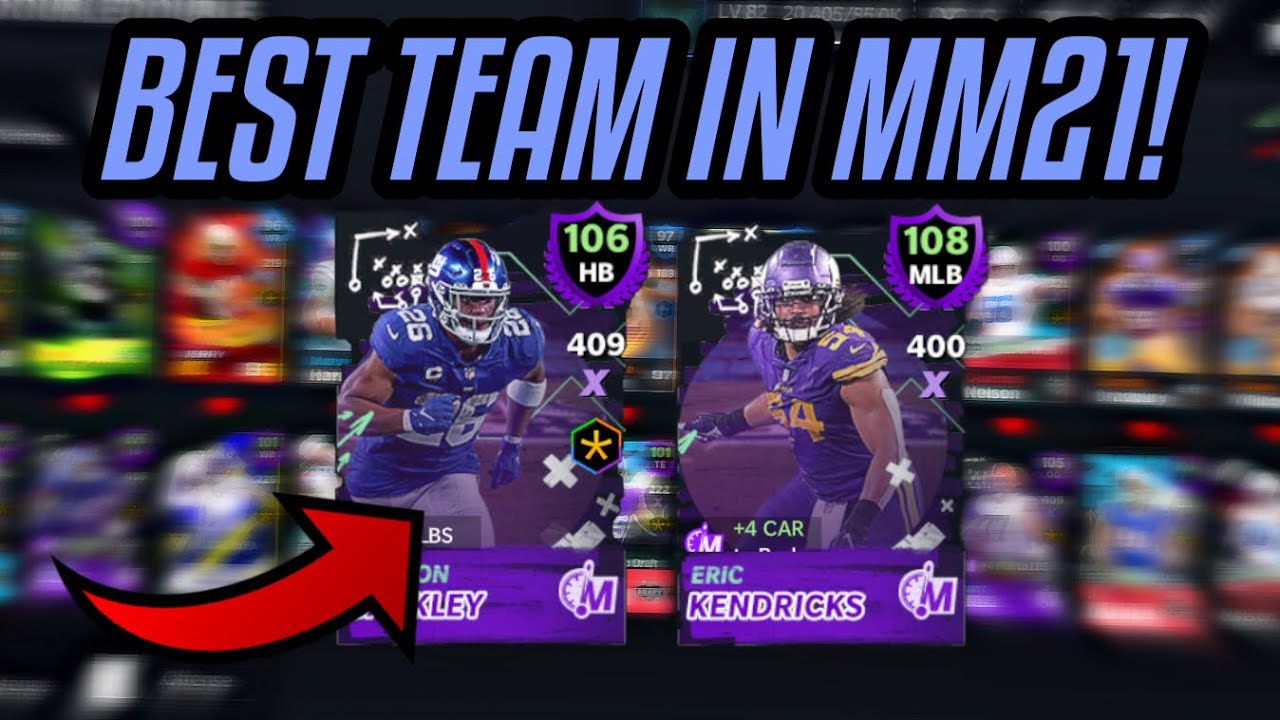 BEST TEAM IN MADDEN MOBILE 21! 105 OVR + MAX PLAYERS! Madden Mobile 21