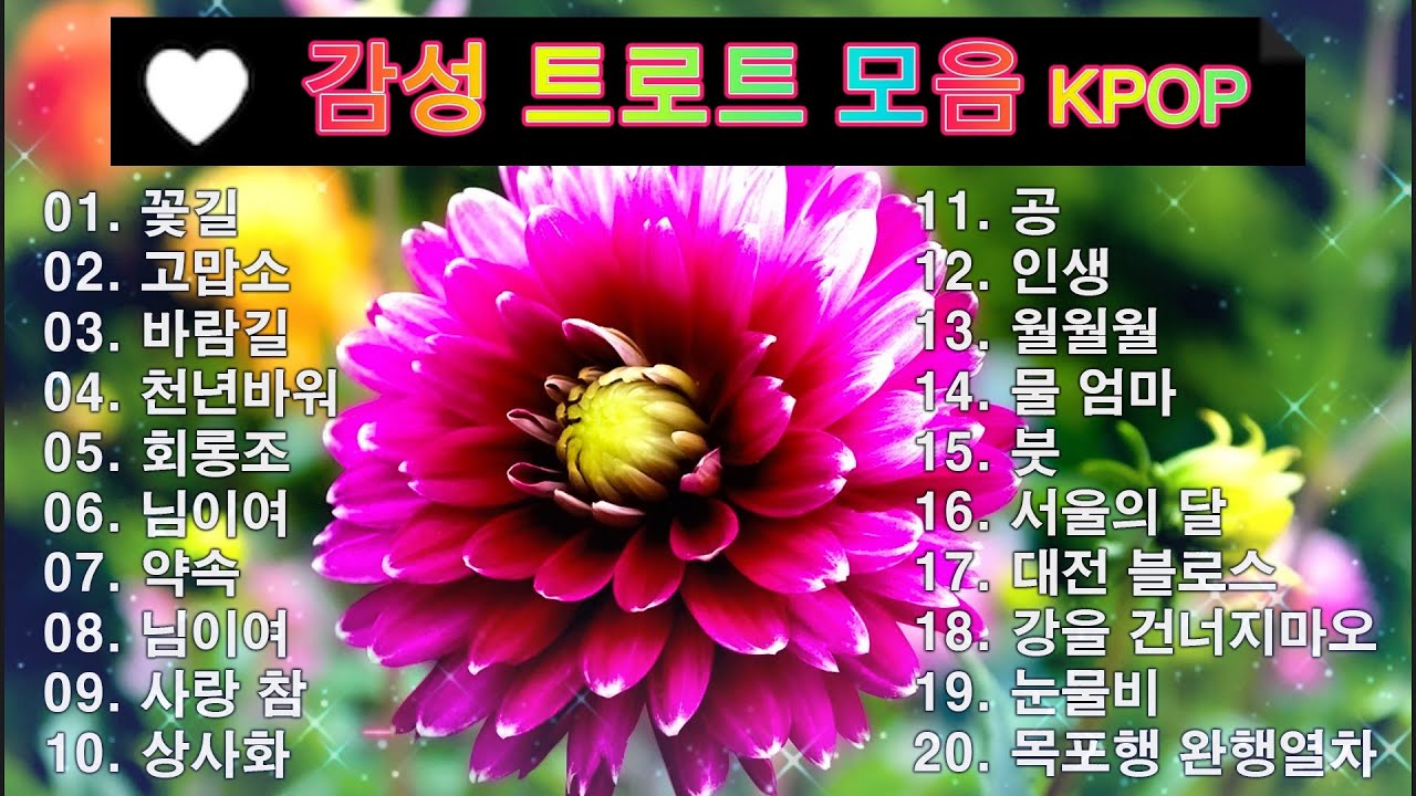 감성 트로트 모음 KPOP (TROT) PLAYLIST 💸 ( 꽃길.상사화.여인의 눈물.회룡포.바람길...) #Kpop