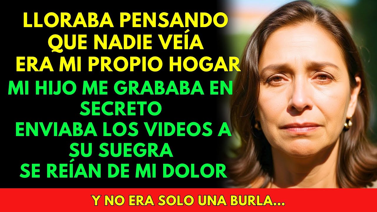 Descubrí que mi hijo me grababa llorando en secreto y enviaba los videos a su suegra para burlarse d
