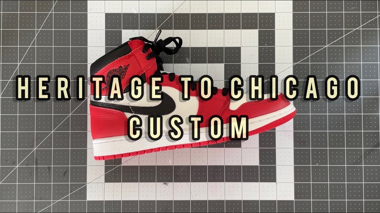 Jordan 1 High Heritage to Jordan 1 Chicago Custom