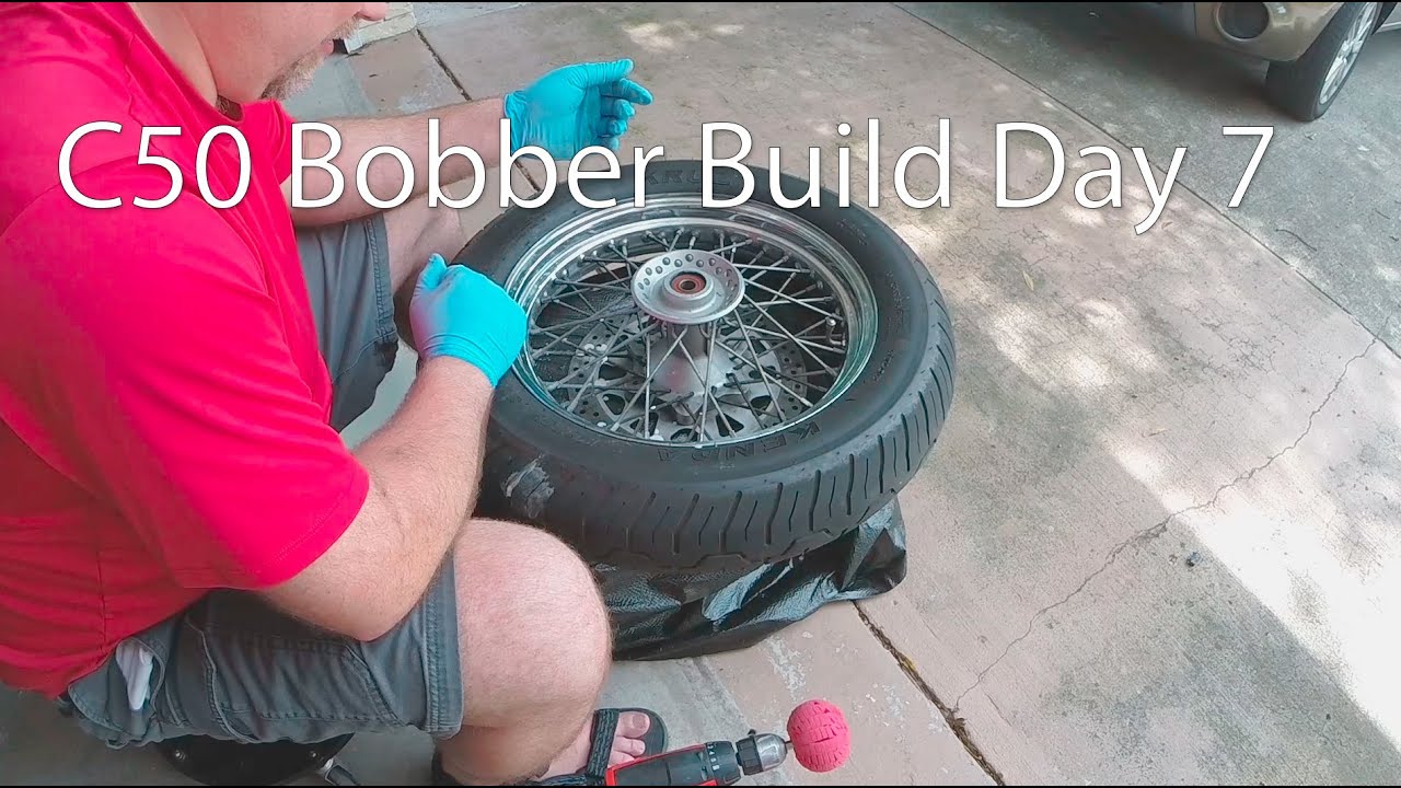Suzuki Boulevard C50 Bobber Build Project Day 7