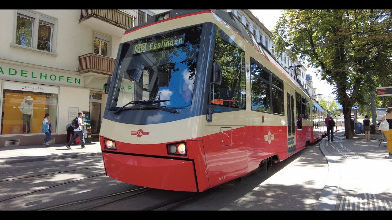 Tramways in Z&uuml;rich and Forchbahn Railway (5 Jul 2022) 4K