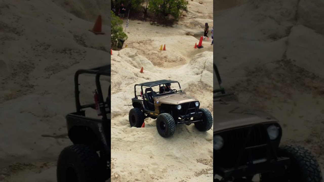 Offroad drone footage is about angles.