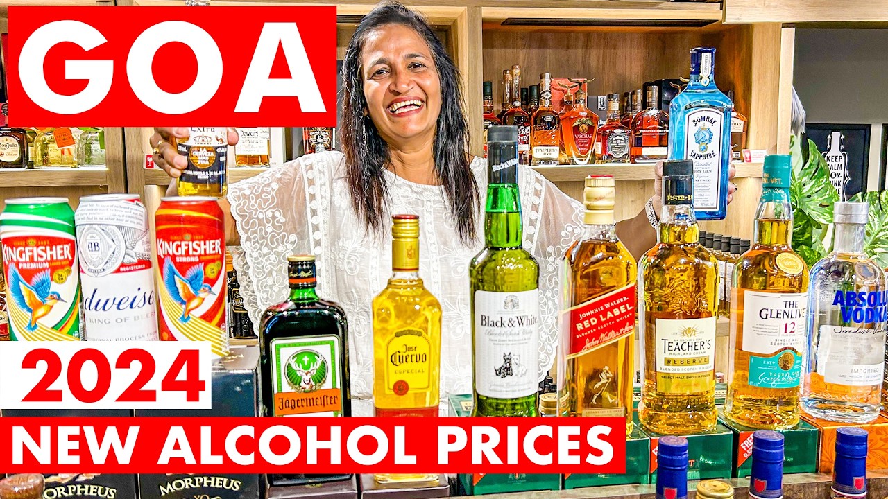 GOA WINESTORE | New Liquor Rates Goa - 2024 | GOA VLOG | Whiskey, Vodka, Rum, Beer | Panjim City |