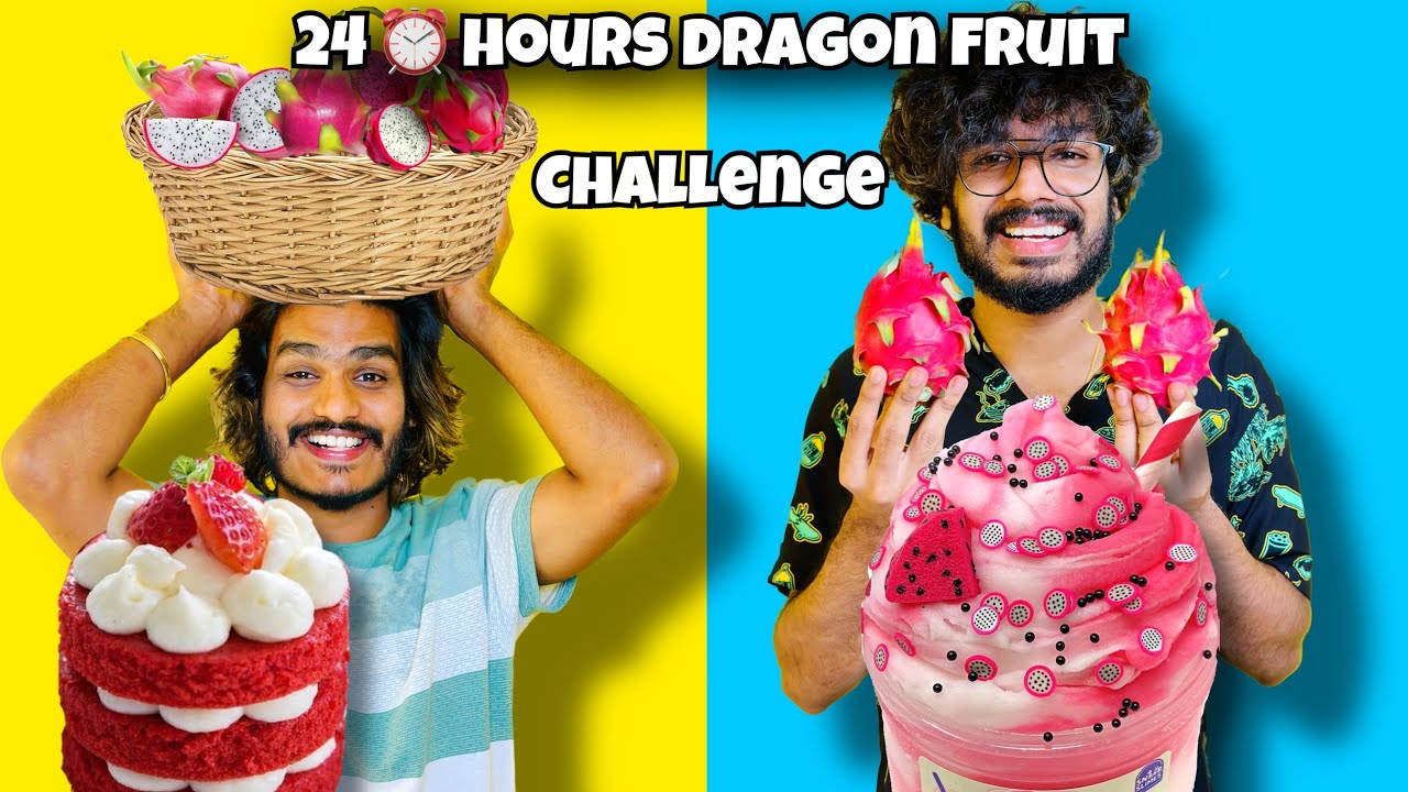 24 HOURS ONLY EAT DRAGON FRUIT 🤩