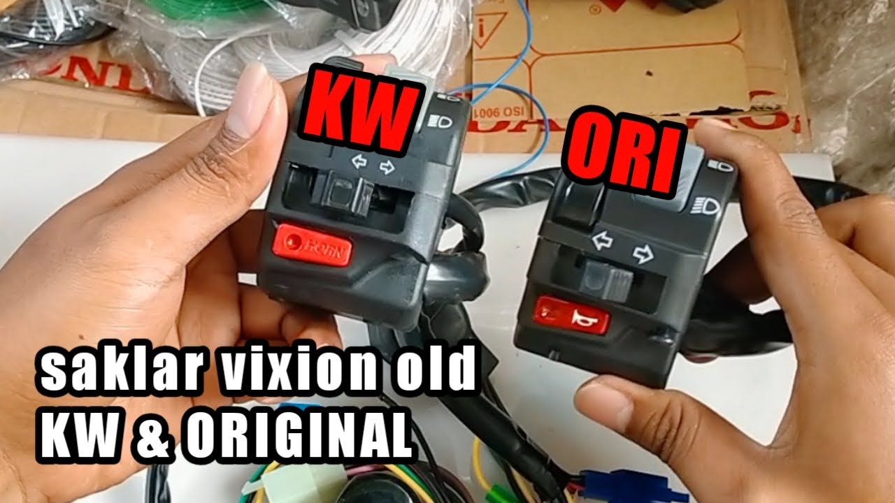 saklar vixion ORIGINAL vs KW ini perbedaanya