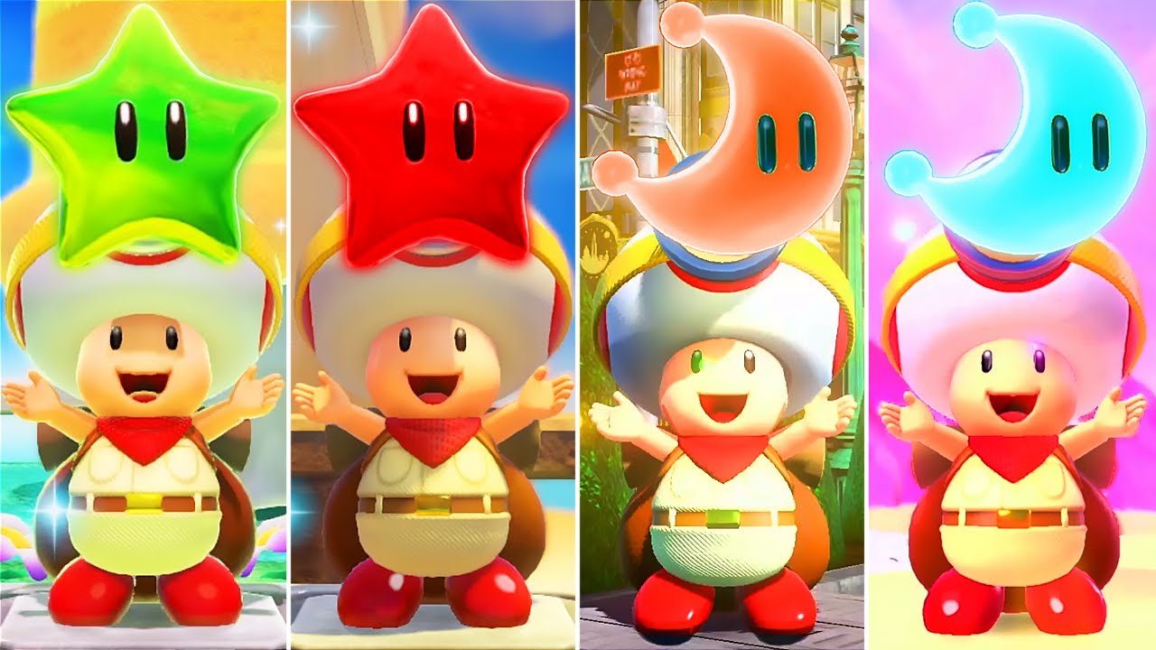 Captain Toad Treasure Tracker - All Super Mario 3D World & Super Mario Odyssey Levels