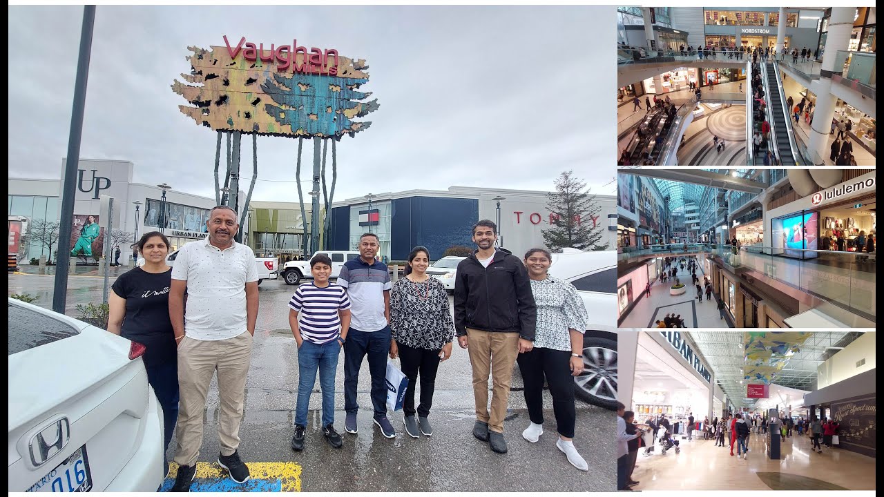 Visit of Toronto Eaton Centre and Largest Shopping Mall of Toronto Vaughan Mills Ontario Canada