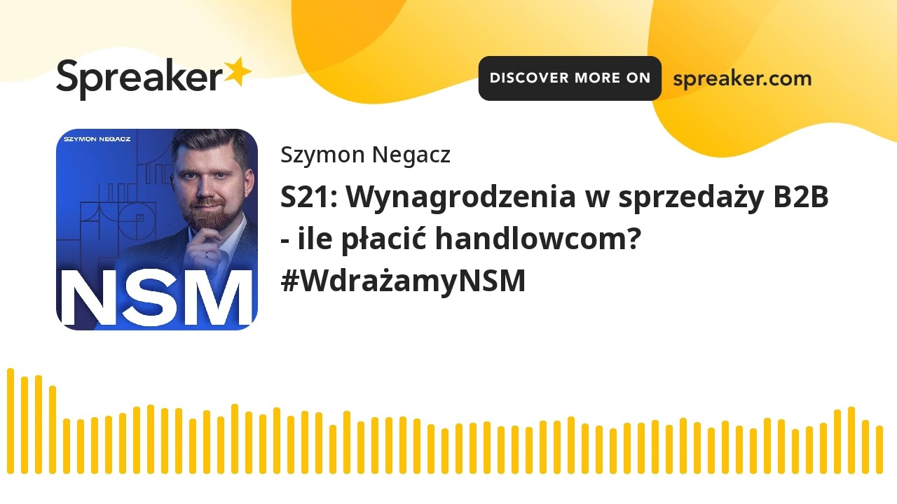 S21: Wynagrodzenia w sprzedaży B2B - ile płacić handlowcom? #WdrażamyNSM