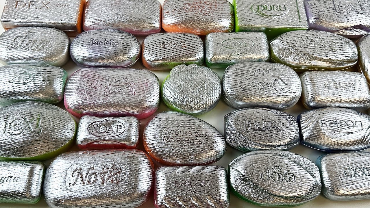 ASMR Cutting Soap Diamonds #32 石鹸ダイヤモンドのカッティング | ASMR Soap.