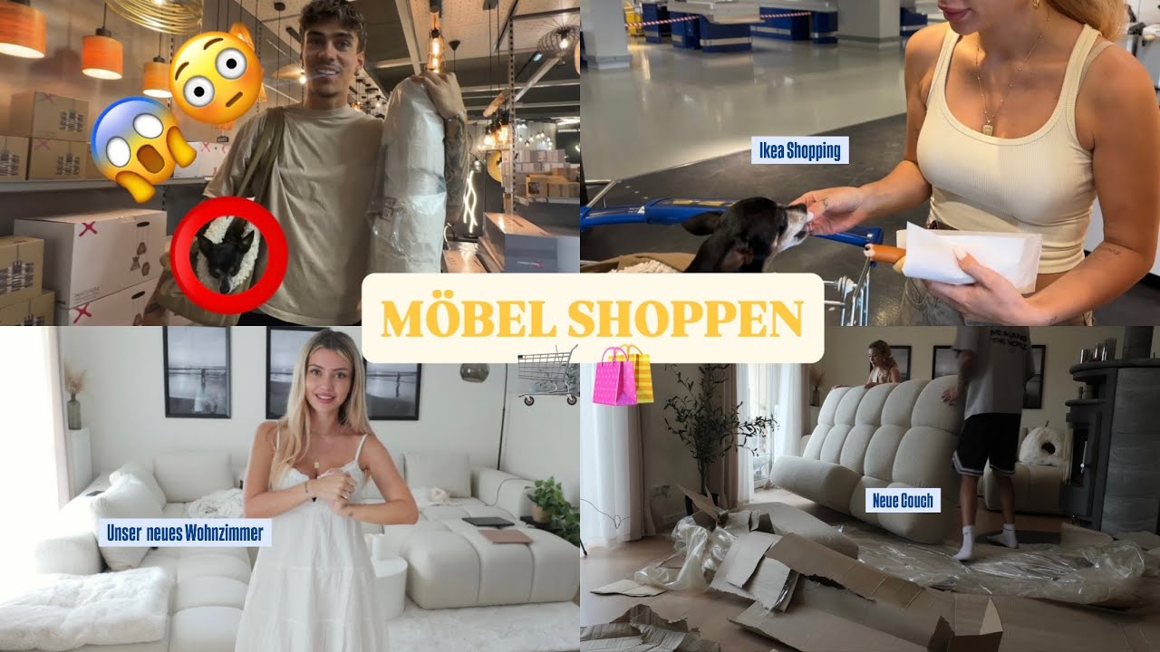 UNSER NEUES TRAUM WOHNZIMMER 😭😍 - IKEA SHOPPING VLOG 🛍️