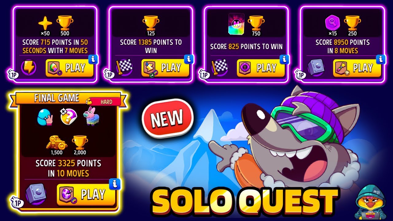 NEW MOUNTAIN TRAIL FULL SOLO QUEST🔥 WIN x5 SOLO & CONQUER THE PEAK #matchmasters