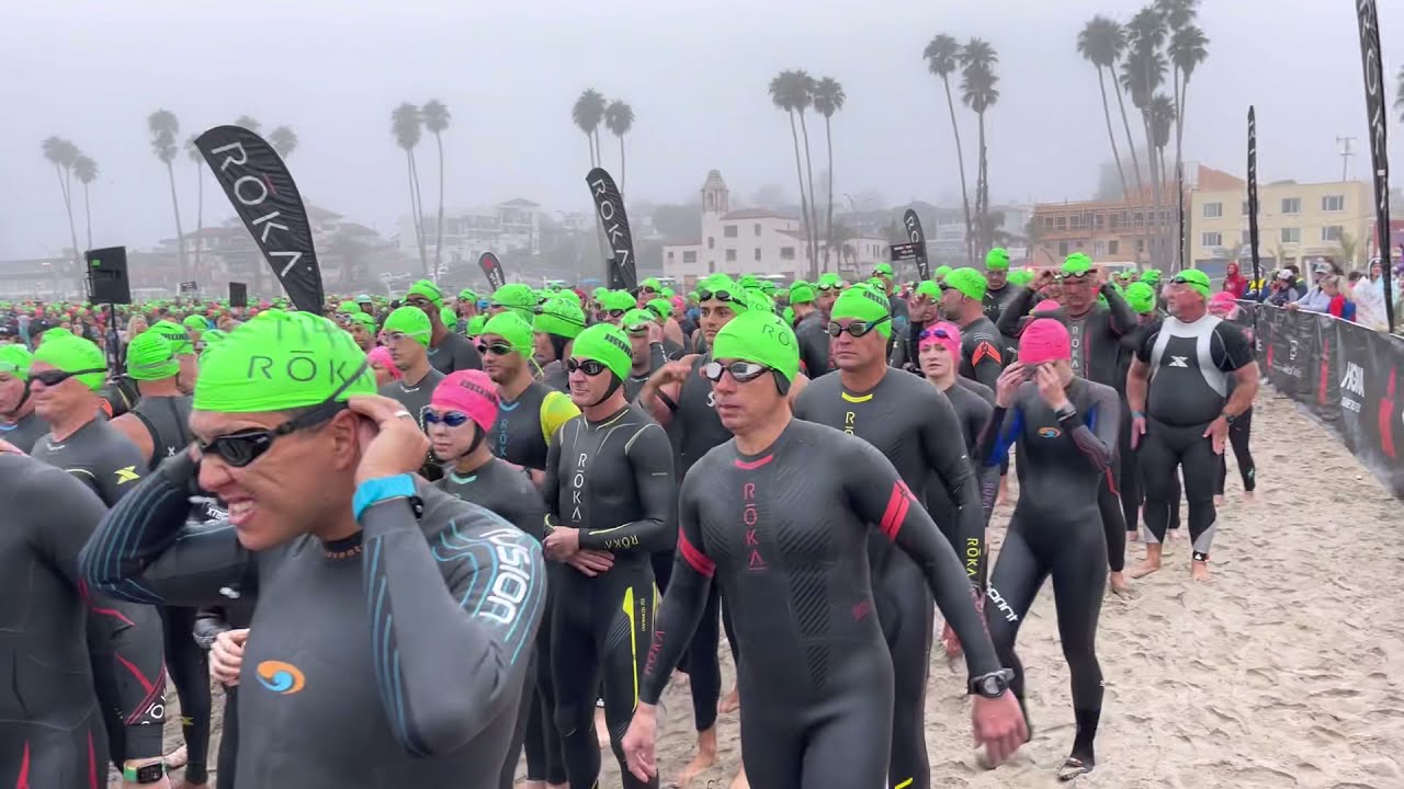 Ironman 70.3 Santa Cruz 2021 Swim Start | Raw Videos