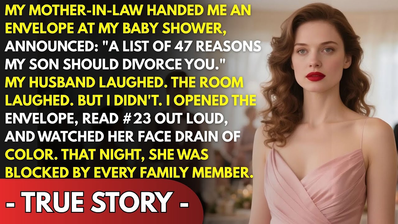 My Mother-In-Law Gave Me '47 Reasons My Son Should Divorce You'—Froze When I Read It