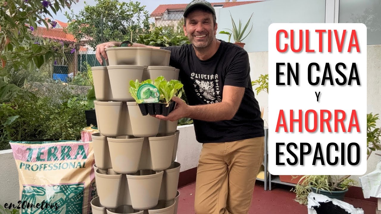 Cómo EMPEZAR UN #HUERTO VERTICAL: cultivar en casa en poco espacio de forma ecológica || en20metros