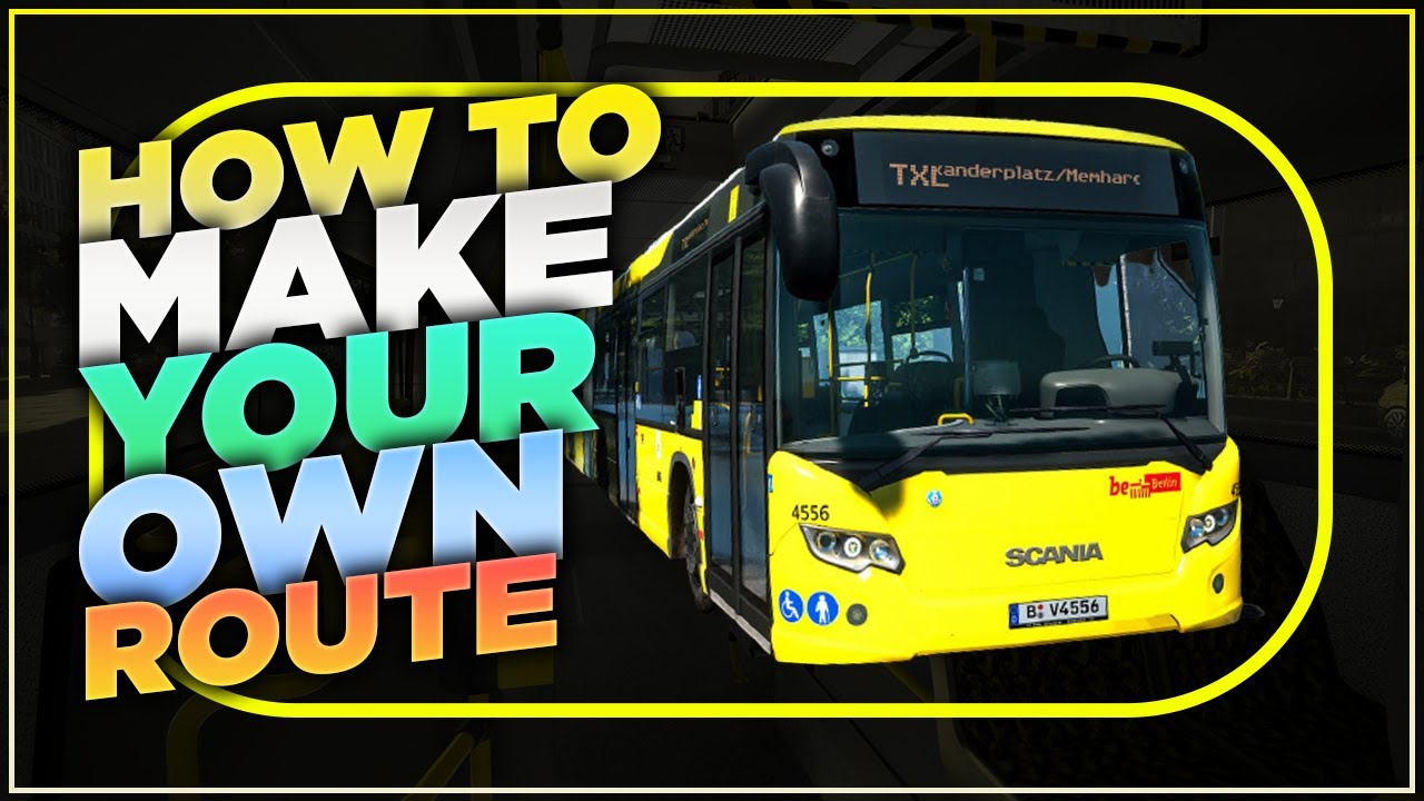 The Bus - How to make Own Route | Thrustmaster T300RS Gameplay