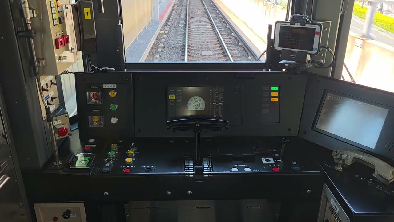 近鉄けいはんな線に乗り入れてる大阪メトロ中央線400系19編成（406-19F）新石切→学研奈良登美ヶ丘　速度計の様子です。