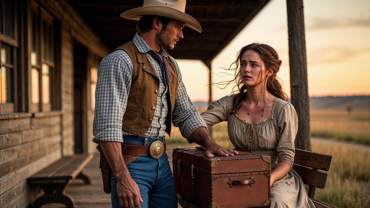 Cowboy Found Her Crying At The Depot Bench, Lifted Her Trunk, Promised She Would Never Be Left Again