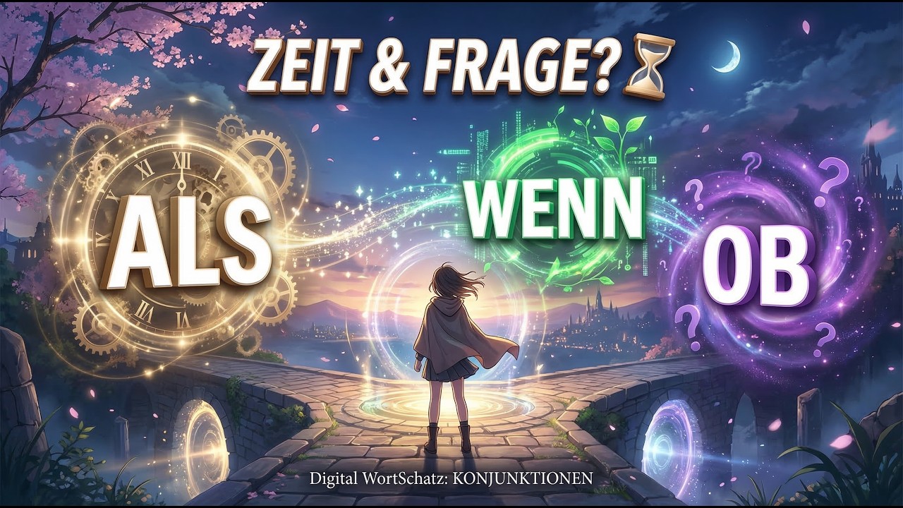 ALS, WENN, OB ⏳ | Digital WortSchatz: KONJUNKTIONEN (A1/A2)