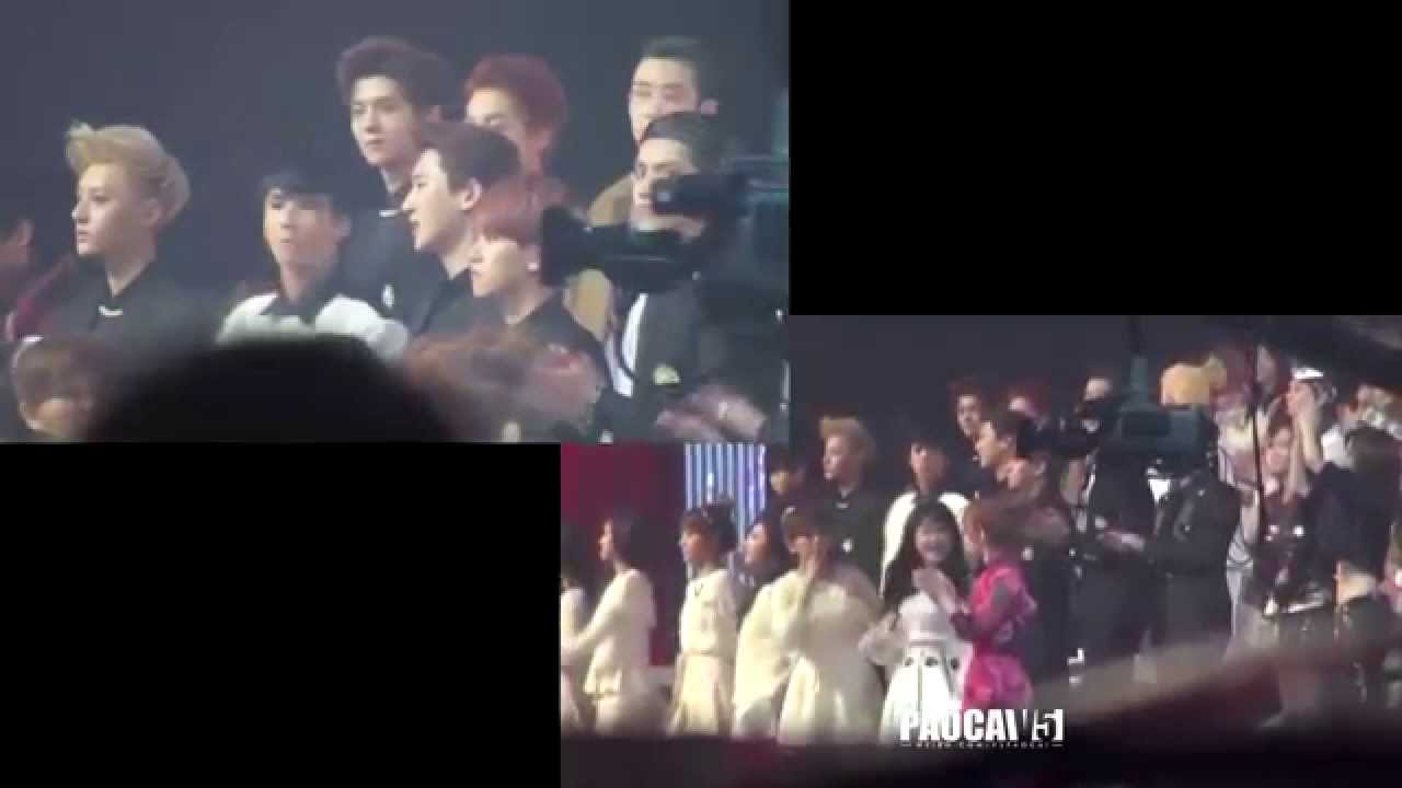 131229 Yuri Luhan SBS Gayo Daejun Moments