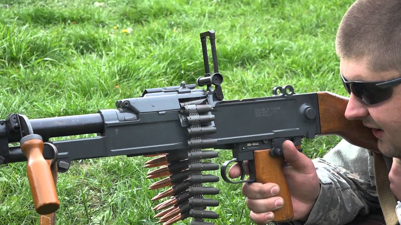 Kulomet UK 59 Machine Gun Shooting - G's HD Gun Show