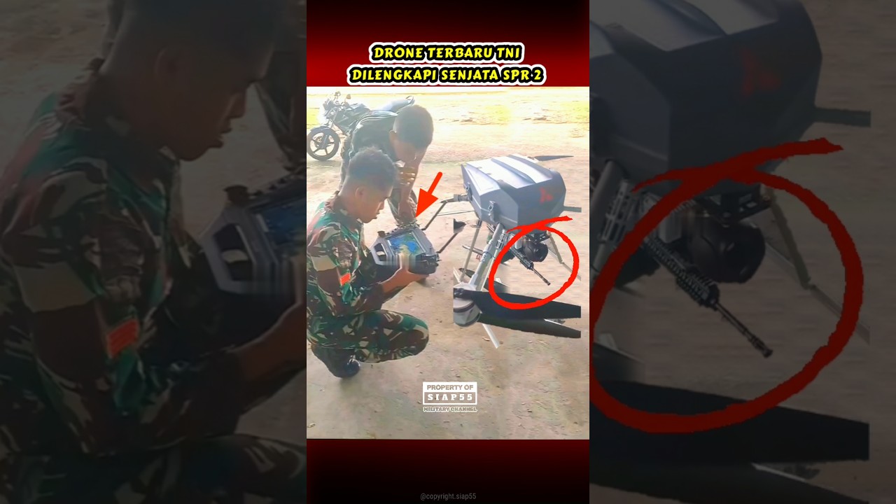 DRONE ROBOT TNI, KKB AUTO KETAR-KETIR #tni #drone #tniad #bravo #komando #siap55