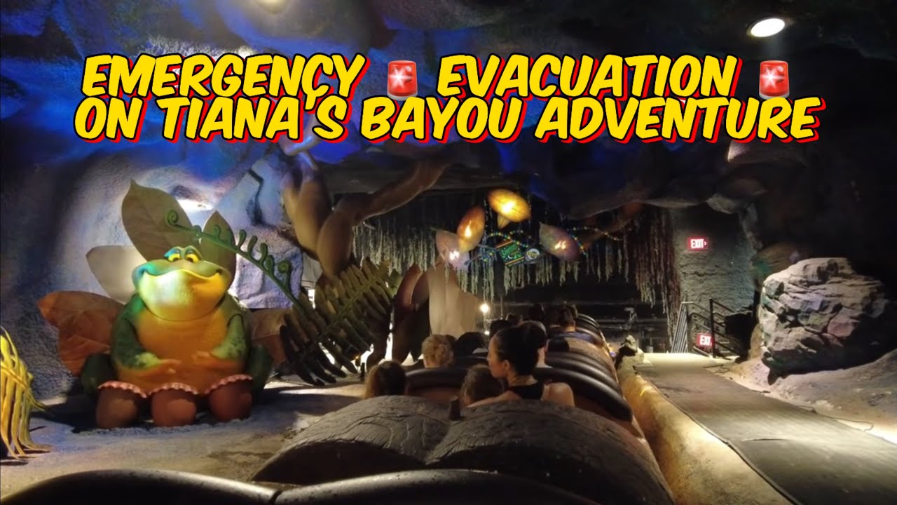 Emergency EVACUATION off Tiana's Bayou Adventure #disney #tianasbayouadventure #magickingdom #wdw