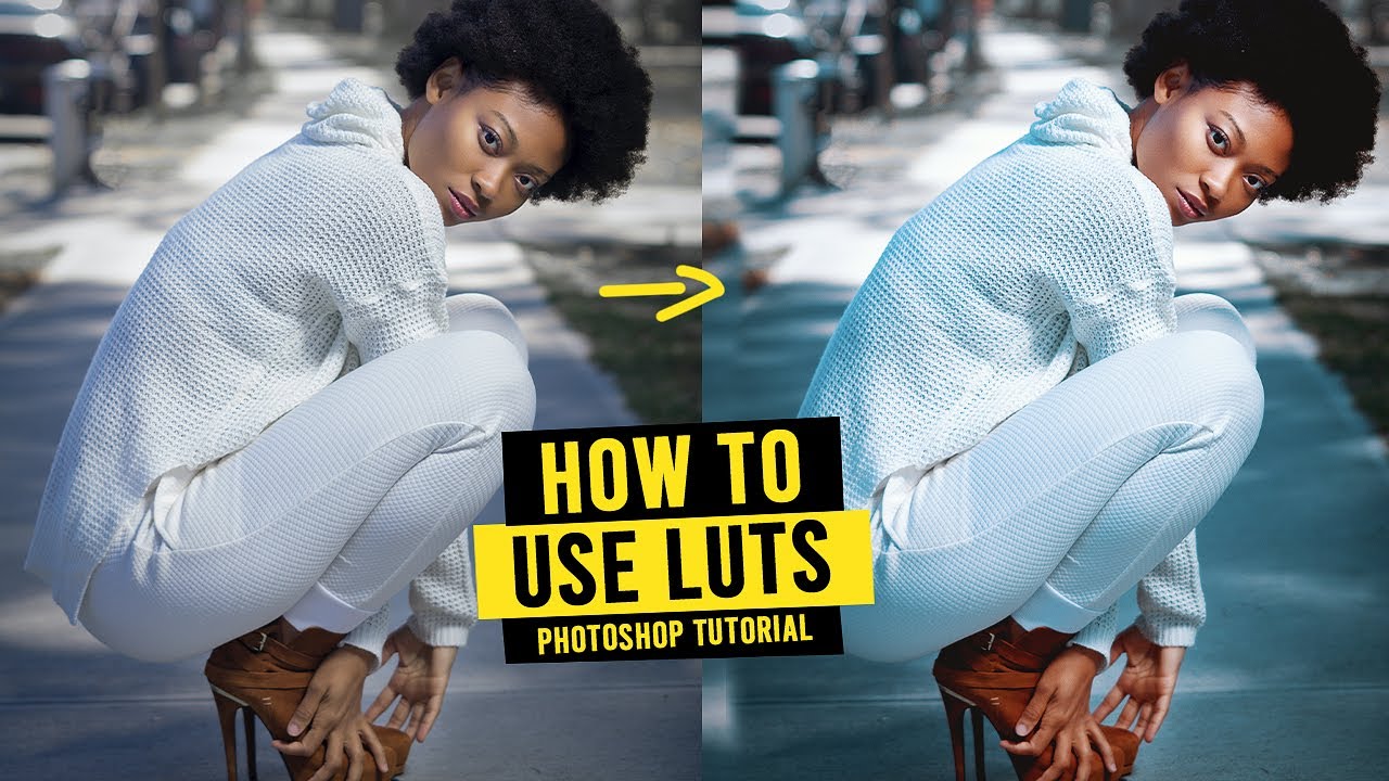 How to Install and Use LUTs in Photoshop | Color Grading Tutorial