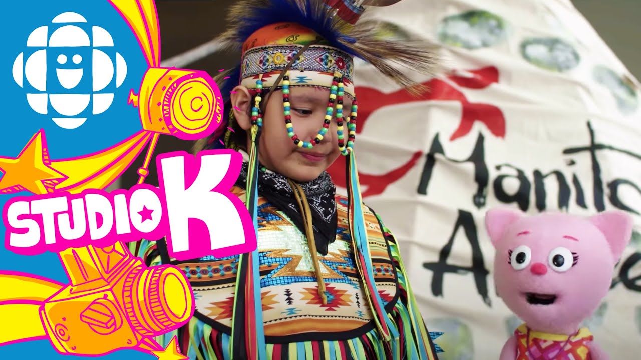 Cottonball meets Dreyden, a Pow Wow Grass Dancer | CBC Kids