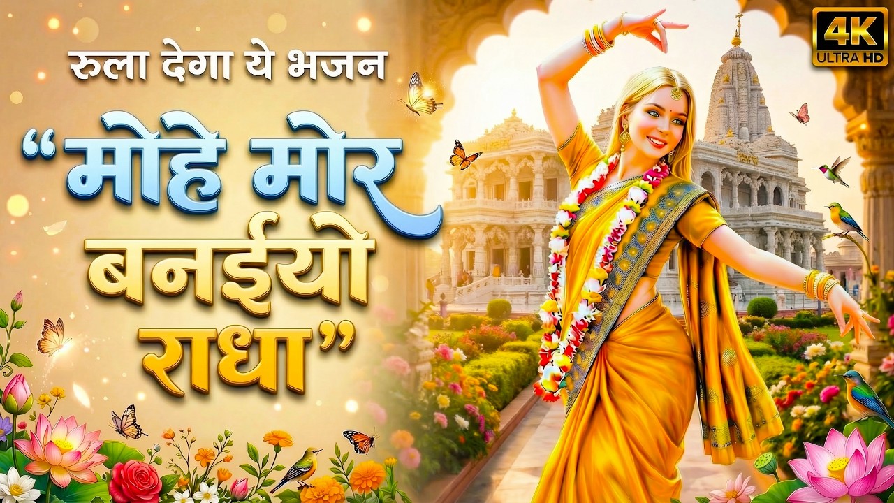 मोहे मोर बनइय्यो राधा |Mohe Mor Banaiyo Radha Apne Vrindavan Ko|Peaceful Radha Krishna Bhajan#radha