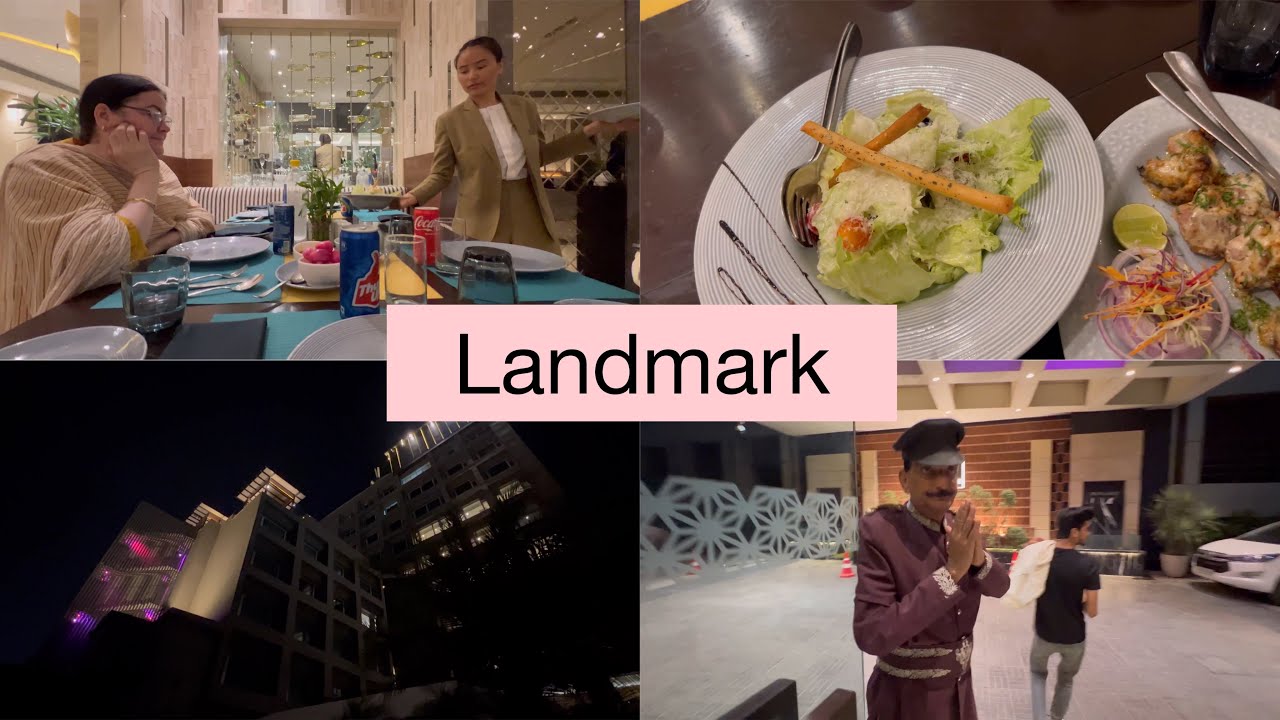 Dinner In Landmark Hotel | Best Rooftop Restaurant Kanpur