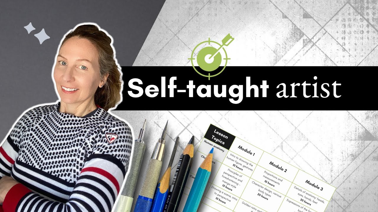 5 steps to becoming a better self-taught artist | How to create your learning plan