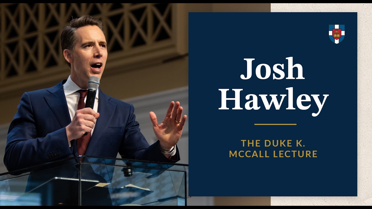 Senator Josh Hawley | 2026 Duke K. McCall Leadership Lecture
