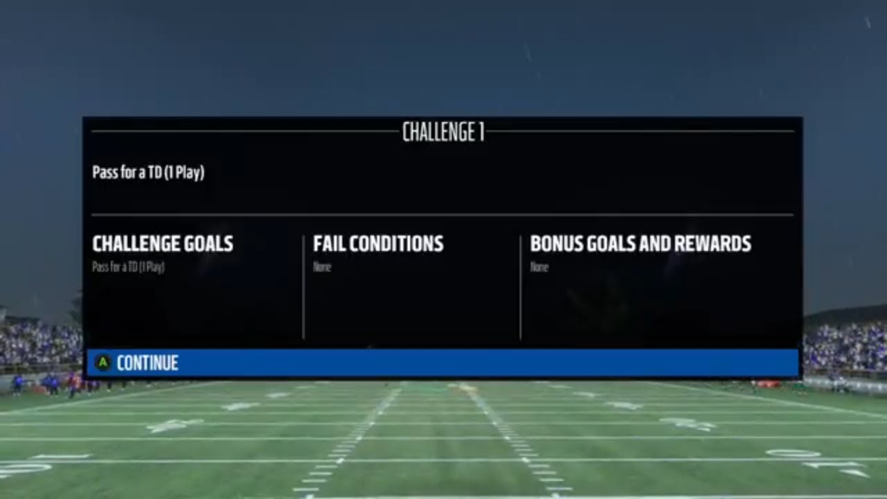Madden 18 Ultimate Team Week 4 Heroic Boss Battle Challenge 1 Pass For 50 Yard Touchdown First Play