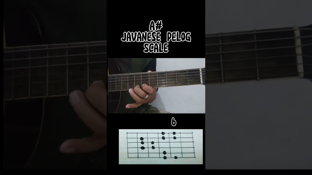 A# Javanese Pelog Scale Guitar#shortsfeed#shortvideo