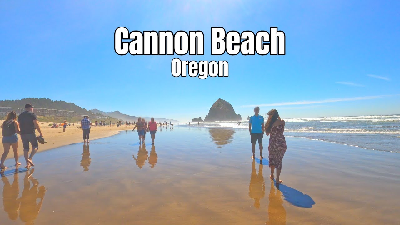 Cannon Beach, Oregon Walk Travel, Binaural Audio