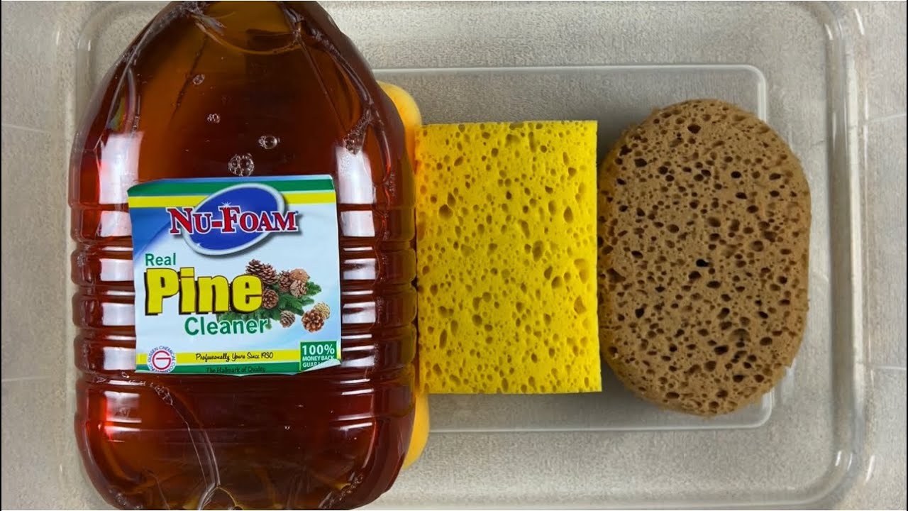 NU-FOAM REAL PINE CLEANER 🌲 ASMR SPONGE SQUEEZING 🤗