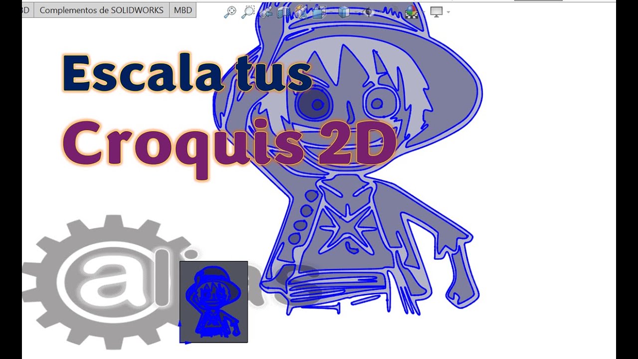 Escala Croquis 2D en SolidWorks