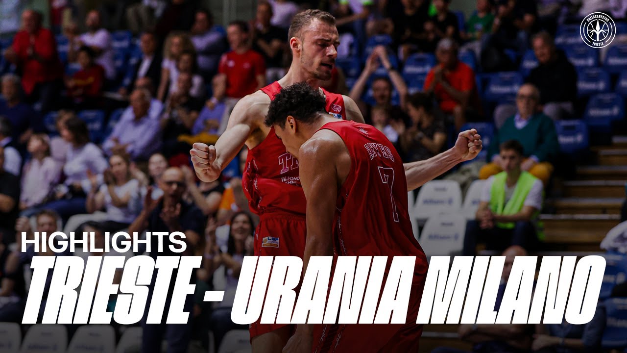 Pallacanestro Trieste 84 - 86 Urania Milano | Fase A Orologio Serie A2 LNP | Telequattro #highlights