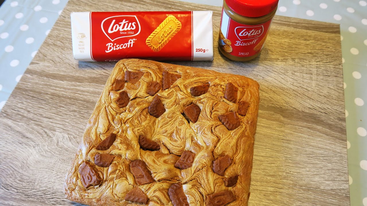 How To Make Lotus Biscoff Blondies