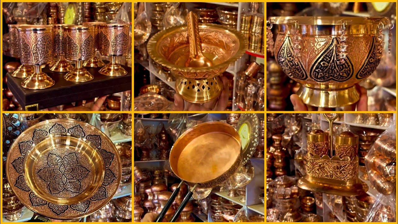 Kashmiri Copper Utensils New Collection 🍁 || Copper Dinner Set 😍 || Copper Fry Pan 🥰