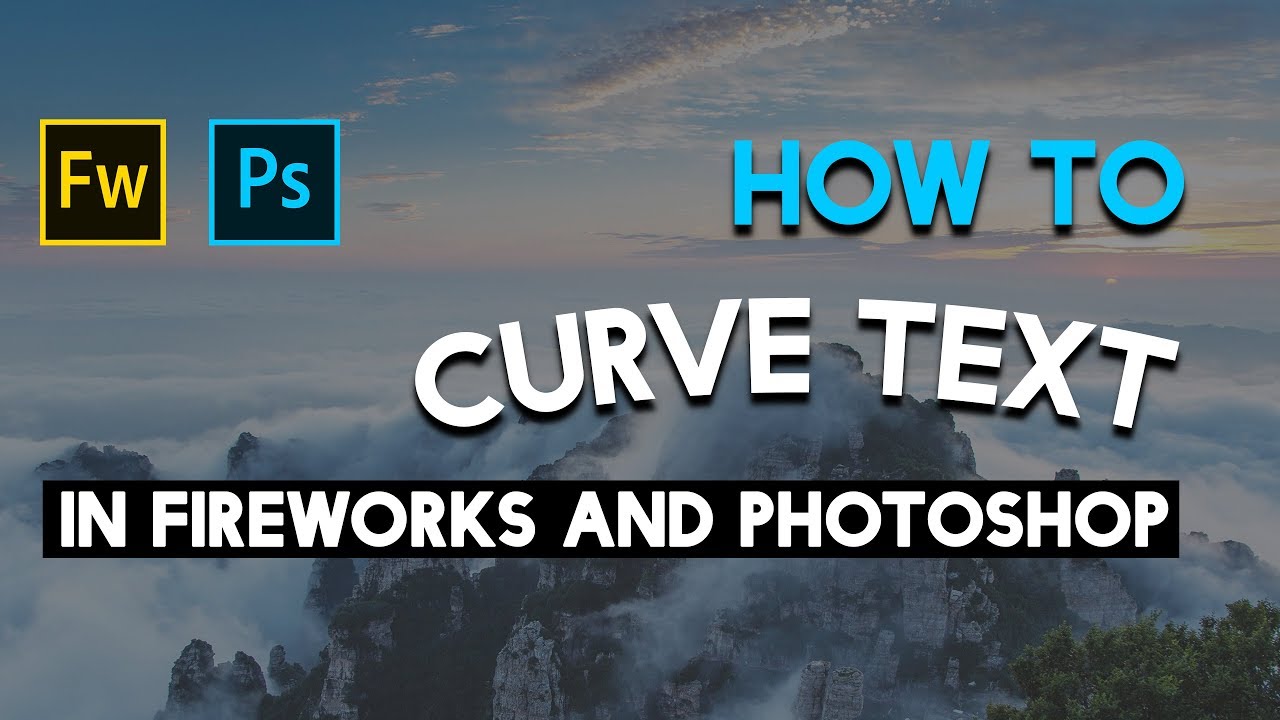 How To Curve Text in Adobe Fireworks and Photoshop
