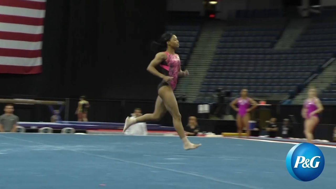 Gabby Douglas - Floor - 2016 Secret Classic - Podium Training