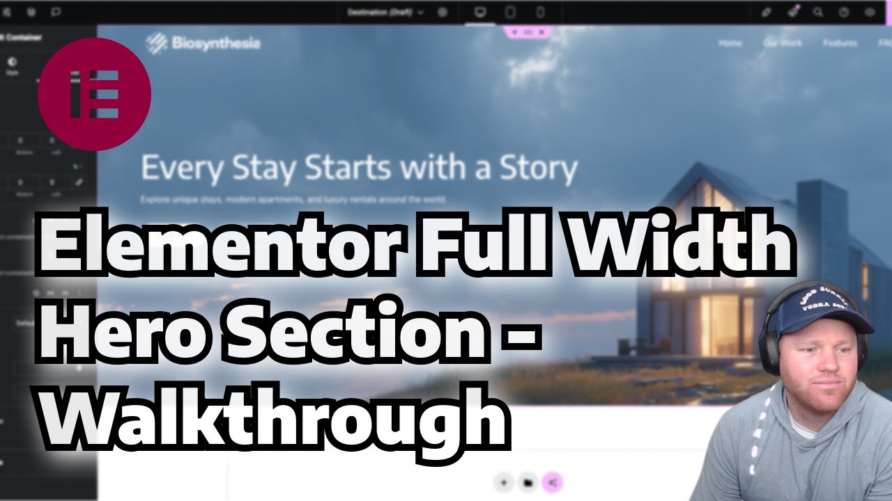 How to Make a Full-Width Hero Section in Elementor