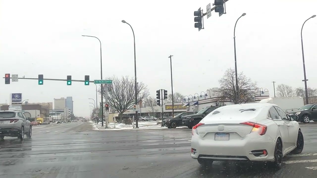 Chicago POV Drive Winter Driving in Oaklawn #chicago #pov #driving #travel #explore #winter #asmr