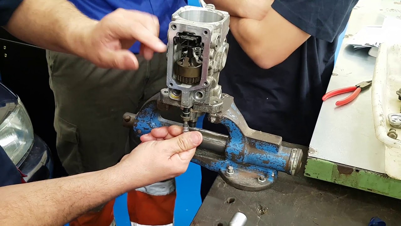 montaje de bomba rotativa diesel bosch ve 3