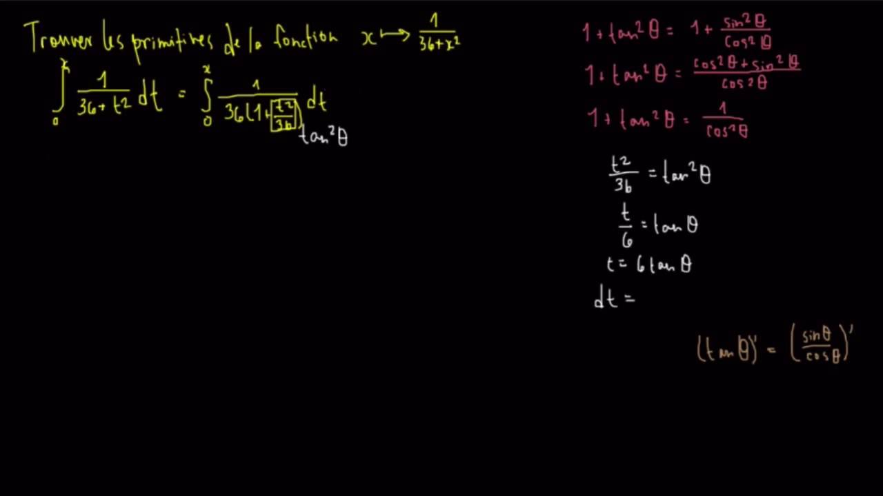 Changement de variable trigonométrique 3